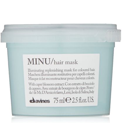 Озаряваща и регенерираща маска за боядисвана коса Davines MINU HAIR MASK  75мл
