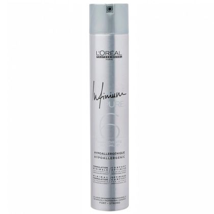 Професионален хипоалергенен лак за коса със силна фиксация L'Oréal Professionnel Infinium Pure Strong 500 мл