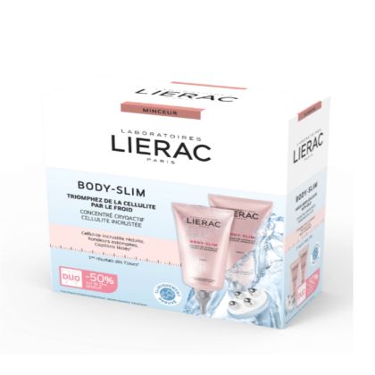 ПРОМО Антицелулитен гел с масажор Lierac Body Slim Concentrate Cryoactif Cellulite Incrustee 2х150ml