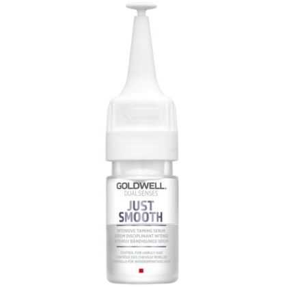 Ампула-серум за изглаждане на непокорна коса без отмиване Goldwell Just Smooth Intensive Taming Serum 18ml