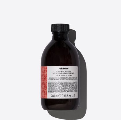 Подчертаващ цвета шампоан за коса в червени и махагонови тонове Davines Alchemic shampoo Red  280 ml