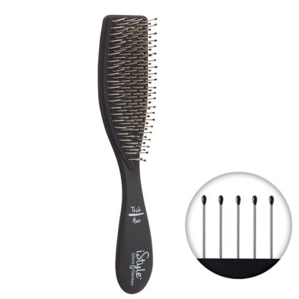Компактна четка за разресване на плътна коса Olivia Garden iStyle Compact Styling Brush