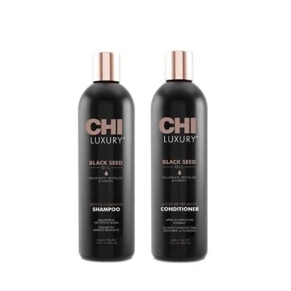 Подхранващ комплект от шампоан и балсам с масло от черен кимион CHI LUXURY Black seed oil 2Х355мл