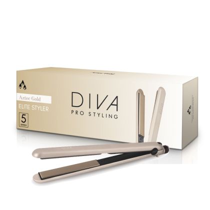 Преса с керамични плочи и арганово масло DIVA Pro Elite Styler Aztec Gold