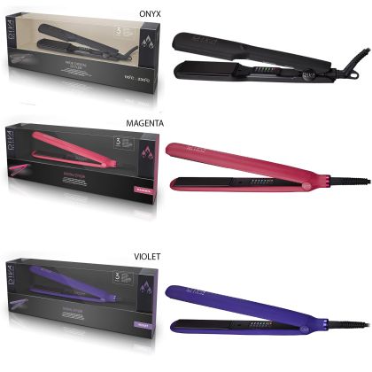 Професионална преса с керамични плочи и инфузирани масла DIVA Pro Hair Straightener Wide Digital Styler