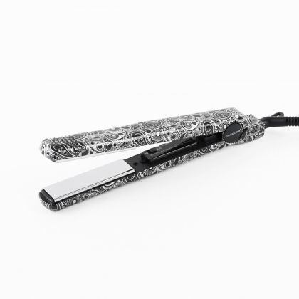 Професионална класическа преса с титаниеви плочи Corioliss C Style Silver Paisley
