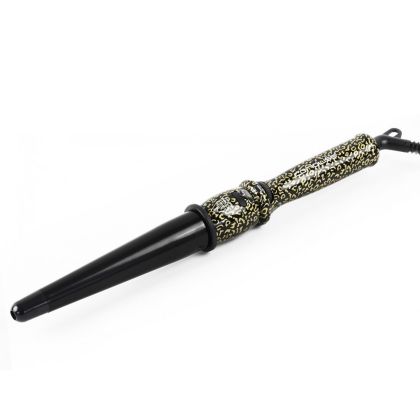 Професионална конусовидна маша с керамичен корпус и турмалин Corioliss Glamour Wand Gold Leopard