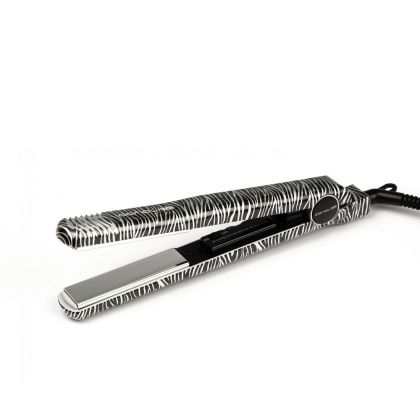Професионална класическа преса с титаниеви плочи Corioliss C Style Silver Zebra