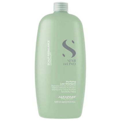 Шампоан против пърхот с цинк пиритион и ментол Alfaparf Semi Di Lino Scalp Rebalance Purifying Low Shampoo 1000ml