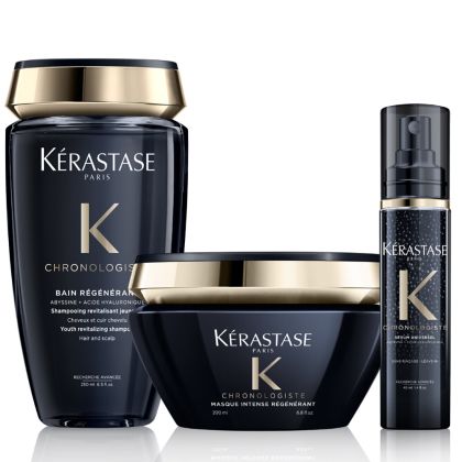 Луксозен подмладяващ комплект за коса и скалп Kerastase Chronologiste Shampoo + Mask + Serum