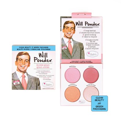 Прахообразен руж и сенки в 4 нюанса theBalm Will Powder Blush Quar 10g