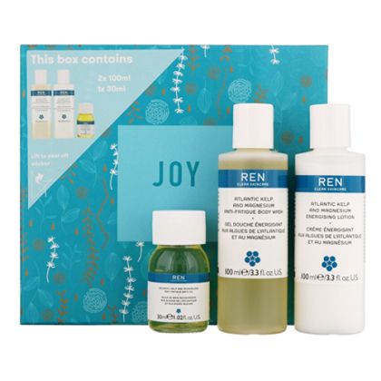 Комплект енергизиране и успокояване за тяло REN Atlantic Kelp And Magnesium Anti-Fatigue
