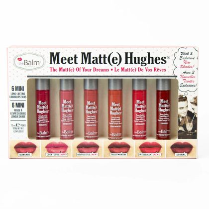 Комплект дълготрайни течни мини червила theBalm Meet Matt(e) Hughes vol.12