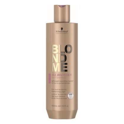 Подхранващ шампоан за тънка руса коса Schwarzkopf Professional BlondMe All Blondes Light Shampoo 300ml