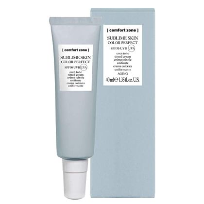 Слънцезащитен крем коректор за изравняване на тена SPF50 Comfort Zone Sublime Skin Color Perfect 40ml