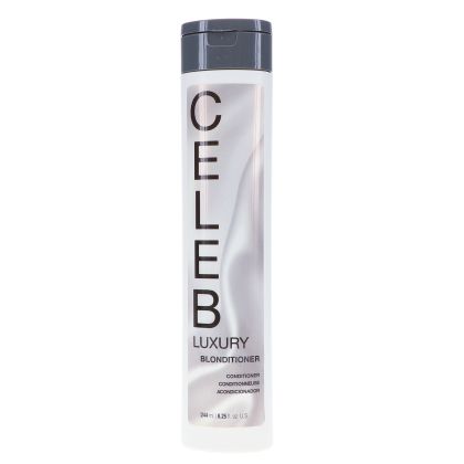 Безсулфатен кондиционер преди и след шамопан Celeb Blonditioner Conditioner 244ml