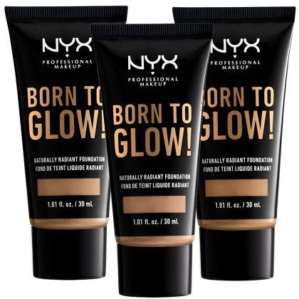 Озаряващ фон дьо тен със средно покритие NYX Born To Glow! Naturally Radiant