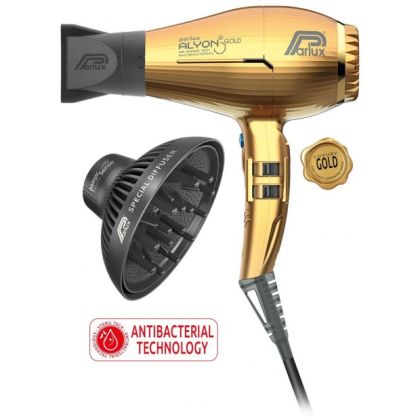 Професионален сешоар с дифузер Parlux Alyon Air Ionizer Tech Gold 2250W