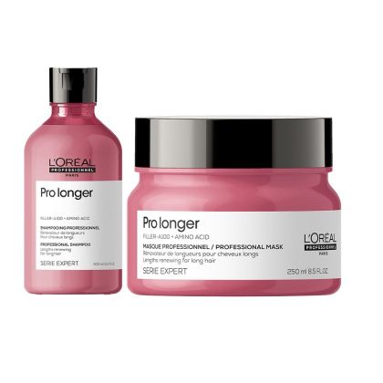 Уплътняващ комплект за увредени краища и обновяване на дължините Loreal Professionnel SE Pro Longer DUO