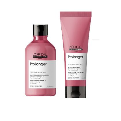Уплътняващ комплект от шампоан и балсам за увредени краища Loreal Professionnel SE Pro Longer DUO