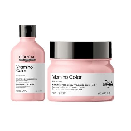 Комплект Шампоан и Маска за боядисана коса с ресвератрол L'Oréal Vitamino Color Resveratrol Duo