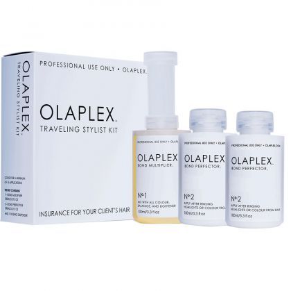 Система за предпазване и възстановяване на косата при боядисване OLAPLEX Traveling Styling Kit