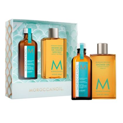С подарък! Мароканско арганово масло за тънка коса Moroccanoil Treatment Light 100ml + Душ гел 250ml