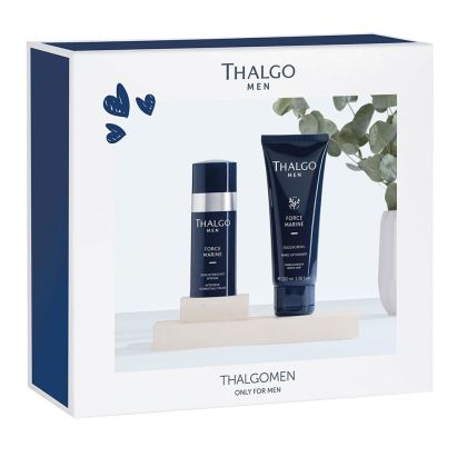 Комплект от крем за незабавна хидратания и душ-гел за мъже Thalgo Thalgomen