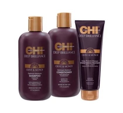 Хидратиращ комплект за увредени и третирани коси CHI Deep Brilliance Kit