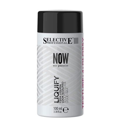 Течен восък със средна фиксация за непокорни коси Selective Now Texture Glossy Liquify 100мл