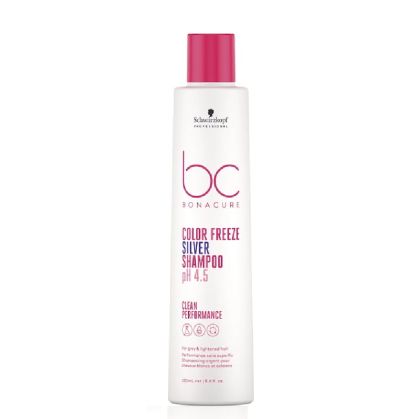 Сребърен шампоан за руса коса студени тонове Schwarzkopf Professional BC Color Freeze Silver pH 4.5 250ml