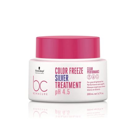 Сребърна маска за руса коса студени тонове Schwarzkopf Professional BC Color Freeze Silver Mask 200ml