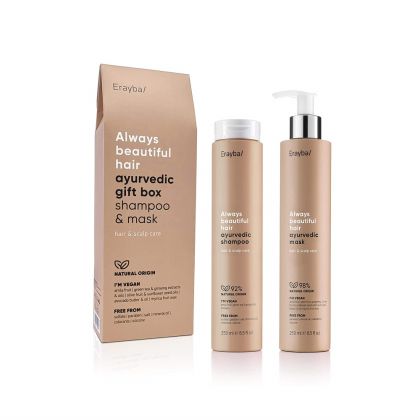 Регенериращ комплект от шампоан и маска за всеки тип коса Erayba ABH Ayurvedic Kit Duo 