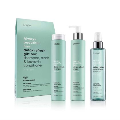 Детоксикиращ комплект за всеки тип коса Erayba ABH Detox Refresh Kit Trio