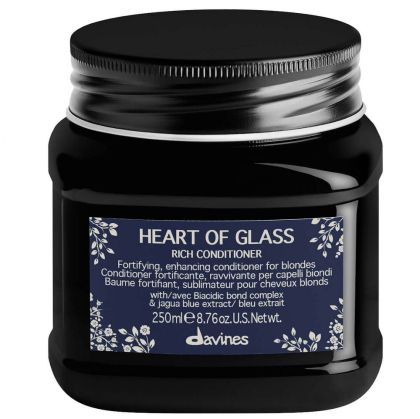 Богат подсилващ балсам за руса коса Davines Heart of Glass Rich Conditioner 250 ml