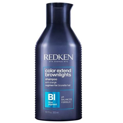 Неутрализиращ медните оттенъци шампоан за кестенява коса REDKEN Color Extend BrownLights Shampoo 300ml