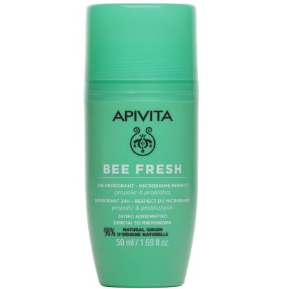 Дезодорант рол-он за свежо усещане Apivita Bee Fresh 24h Microbiome Respect 50ml