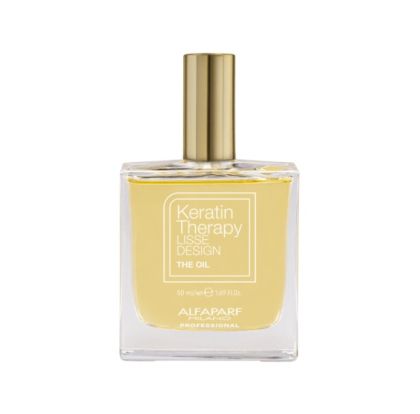 Етерично олио с кератин с копринен ефект за всеки тип коса Alfaparf Lisse Design Keratin Therapy Oil 50ml