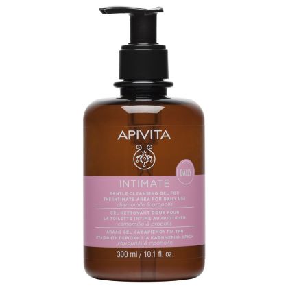 Нежен ежедневен интимен гел с pH 5 Apivita INTIMATE CARE Gentle Cleansing Gel 300ml