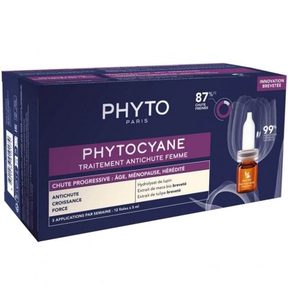 Терапия против прогресивен косопад при жени Phyto PhytoCyane Women Treatment Progressive Hair Loss 12x5ml