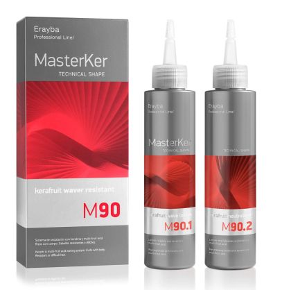 Система за къдрене с кератин и плодови киселини Erayba MasterKer M90 Kerafruit Waver Resistant 2 x 150 ml