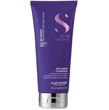 Матиращ балсам за руса и бяла коса Alfaparf Semi Di Lino Blonde Anti-Yellow Conditioner 200mL