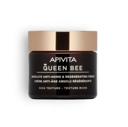 Регенериращ дневен крем против стареене с богата текстура Apivita Queen Bee Absolute Anti-Aging & Regenerating Cream Rich Texture 50 ml