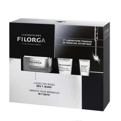 Комплект крем, нощен крем и серум срещу всички типове бръчки Filorga Basic Coffret Anti-Ageing