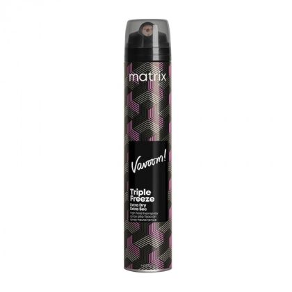 Лак за коса с екстремна фиксация за дълготраен обем Matrix Vavoom Triple Freeze Extra Dry Hairspray 300мл