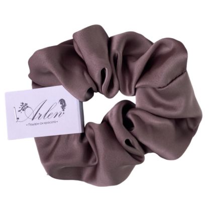 Сатенено скрънчи ластик за коса - Лилаво Arlen.bg Scrunchie