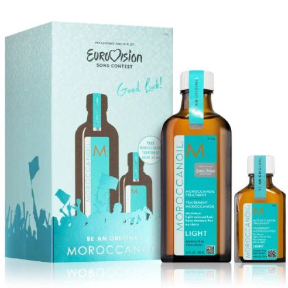Промо комплект мароканско арганово масло за тънка коса Moroccanoil Eurovision Be an Light