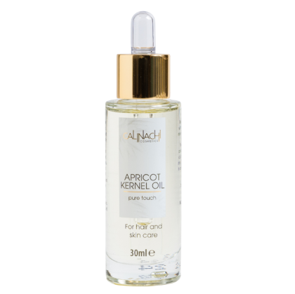 Масло от кайсиеви ядки за суха кожа и изтощена коса Calinachi Cosmetics Apricot Kernel Oil 30 ml 
