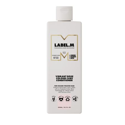 Балсам за боядисана коса, за защита на цвета, хидратация и блясък label.m Vibrant Rose Colour Care Сonditioner 300ml
