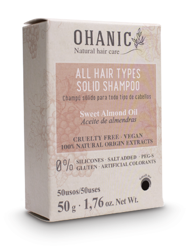 Твърд шампоан за подхранване, еластичност и блясъка на косата Ohanic Solid Shampoo 50 g